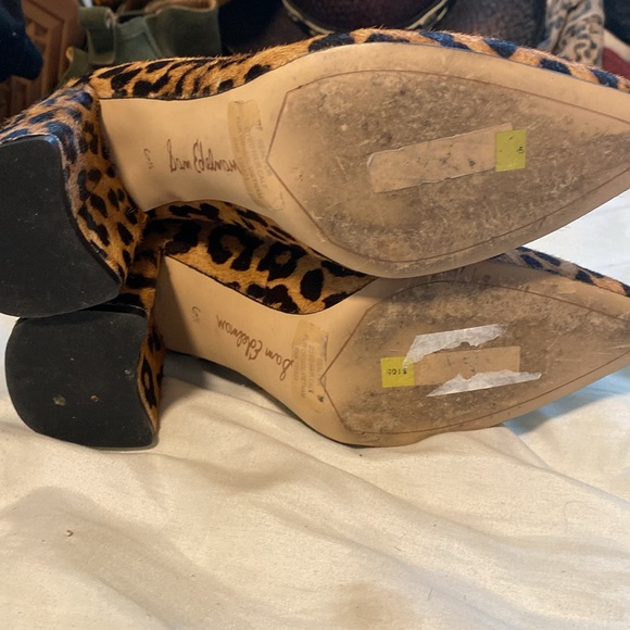 Sam Edelman Kassidy real calf fur Leopard print 6.5 - Picture 7 of 9